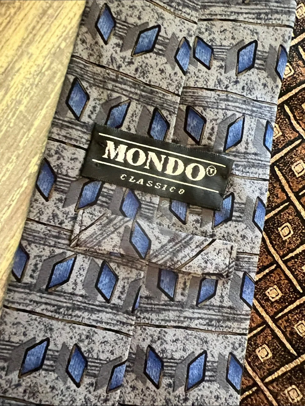 Assorted Men's Silk Ties - Blue, Red, Brown, Gold Patterns new in pkgs